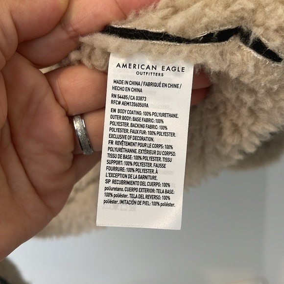 American Egale aviator winter jacket faux fur and leather - Picture 6 of 8